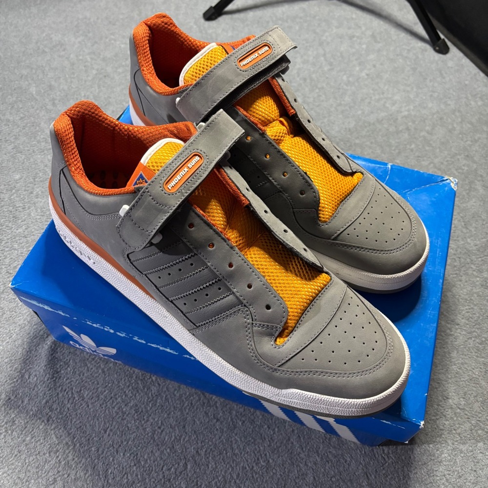 Adidas Originals Forum Low NBA Phoenix Suns Mens 15 Grey Orange 078825 Rare 2008